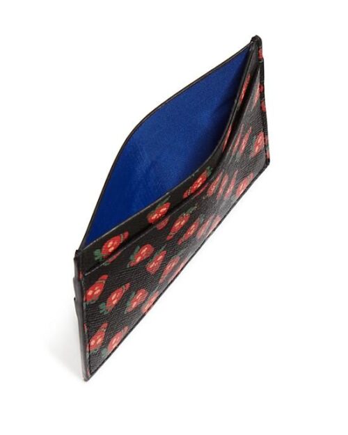 PAUL SMITH Strawberry Skull Card Case