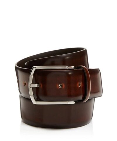 Canali Burnished Cordovan Leather Belt