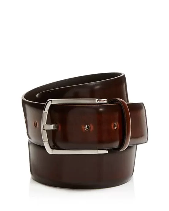 Canali Burnished Cordovan Leather Belt