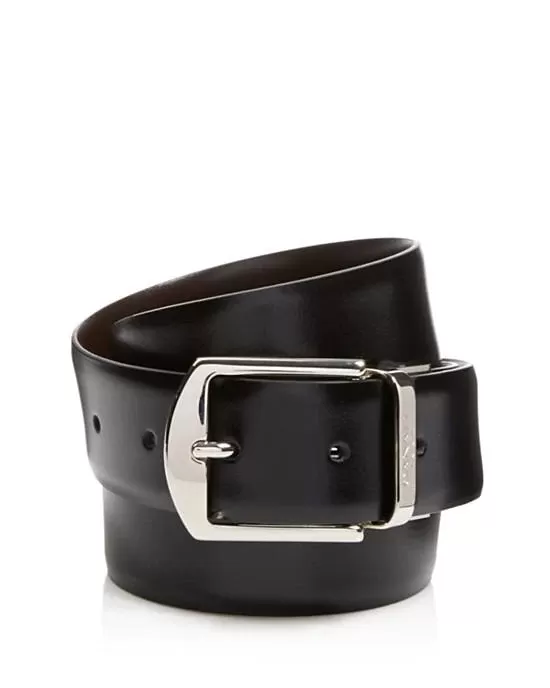 Canali Reversible Calfskin Leather Belt