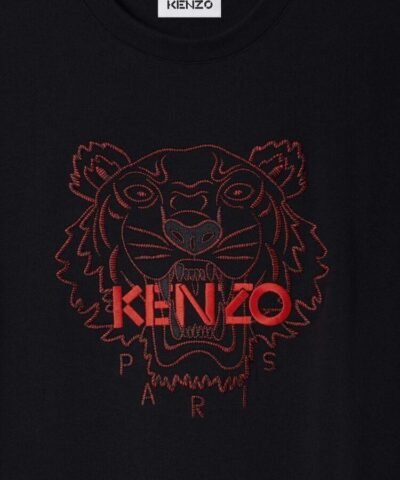 Kenzo Embroidered Tiger Loose T-Shirt, Black