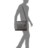 Men's Pebbled Messenger Bag