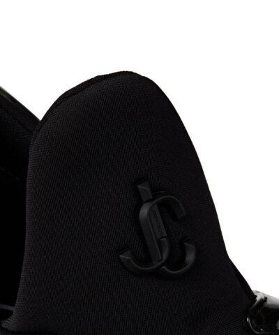 Jimmy Choo Cosmos/F Black Leather Low-Top Trainers