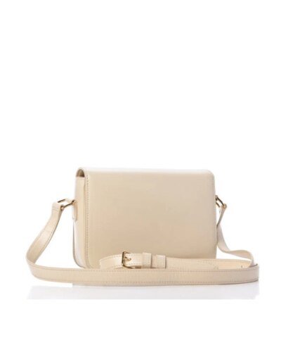 Celine Medium Triomphe Bag In Natural Shiny Calfskin