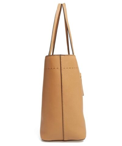 Tory Burch McGraw Leather Tote, Dk Tiramisu