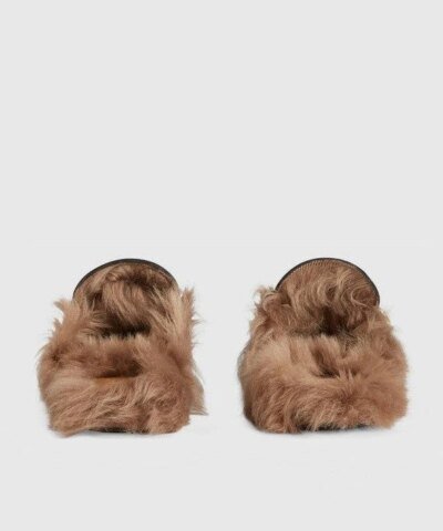 Gucci Women's Princetown Leather Slipper With Double G