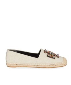 Tory Burch Ines Embellished Espadrilles