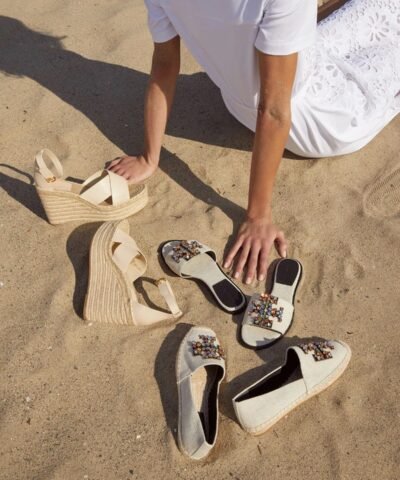 Tory Burch Ines Embellished Espadrilles