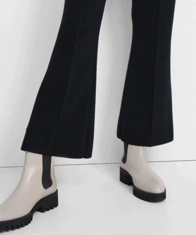Theory Flare Pant in Empire Wool, Black