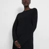 Theory Knit Tunic In Empire Wool, Black