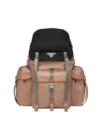 Prada Nylon Backpack, Sesame