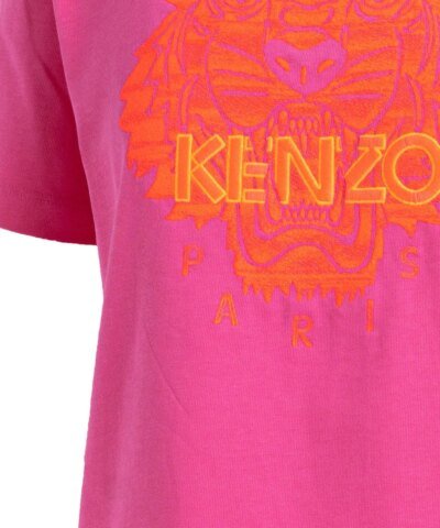 Kenzo Embroidered Tiger t-shirt In Pink