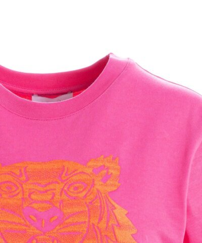 Kenzo Embroidered Tiger t-shirt In Pink