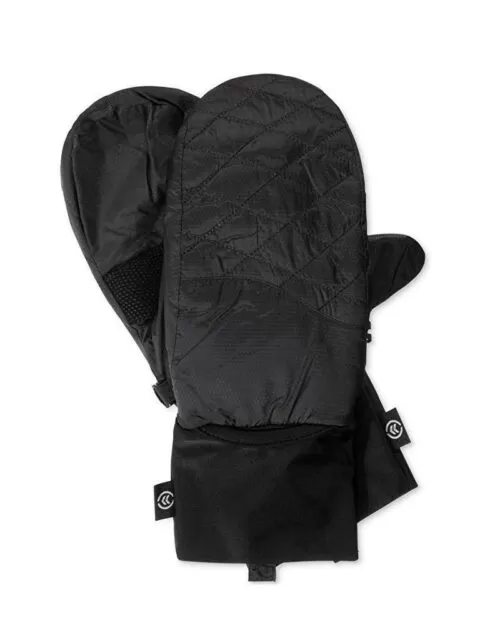 Isotoner Signature SmarTouch Black Packable Ski Tech Mittens