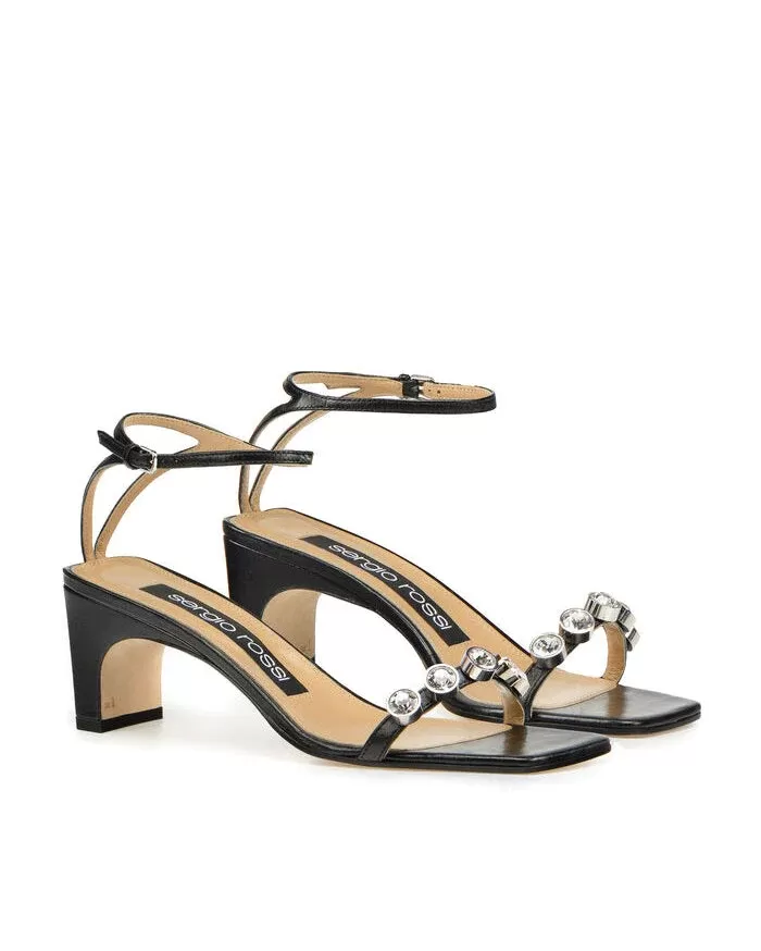 Sergio Rossi Sr1 Black Sandals - 60 mm