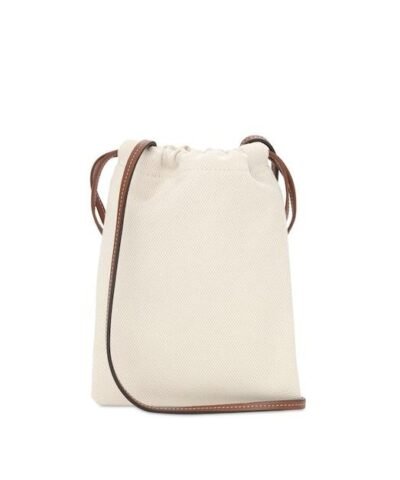 Burberry Logo Print Canvas Pouch Bag