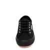 SUPERGA Flat Lace Up Sneakers - 2750 Cotu Classic Full Black