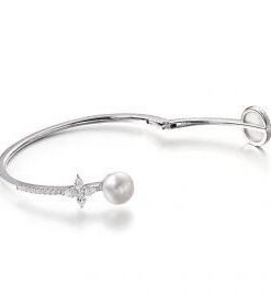 Apm Monaco Open Cuff With Pearl And Mother Of Pearl