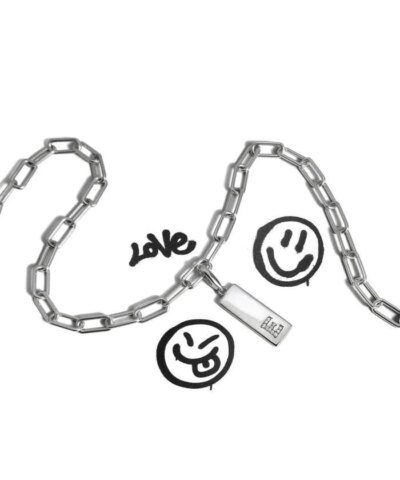 Apm Monaco Chain Necklace, Silver