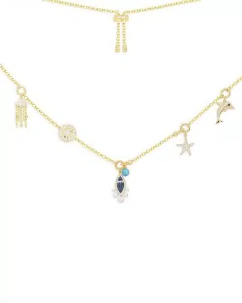 Apm Monaco Elements Of The Sea Adjustable Necklace