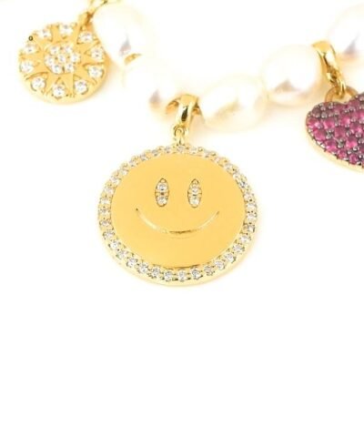 Apm Monaco Pearl & Lucky Charm Adjustable Necklace