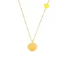 Apm Monaco Neon Yellow Heart & Happy Face Adjustable Necklace