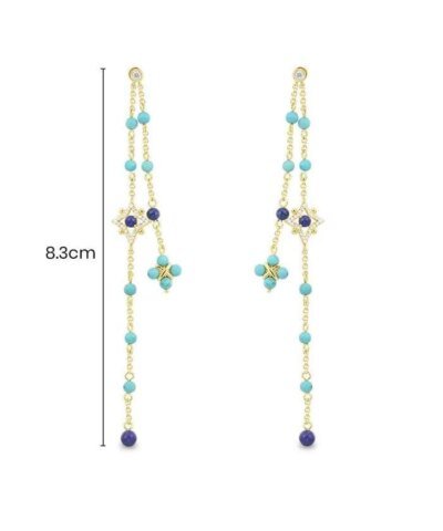 Apm Monaco Dainty Chain Drop Earrings