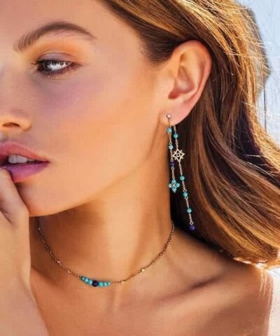 Apm Monaco Dainty Chain Drop Earrings