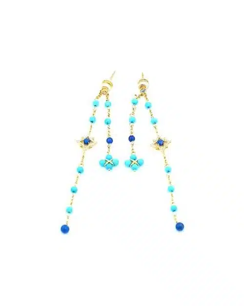 Apm Monaco Dainty Chain Drop Earrings
