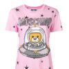 MOSCHINO T-SHIRT IN COTTON JERSEY WITH UFO TEDDY PRINT