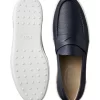 Tod's Tumbled Leather Penny Loafers