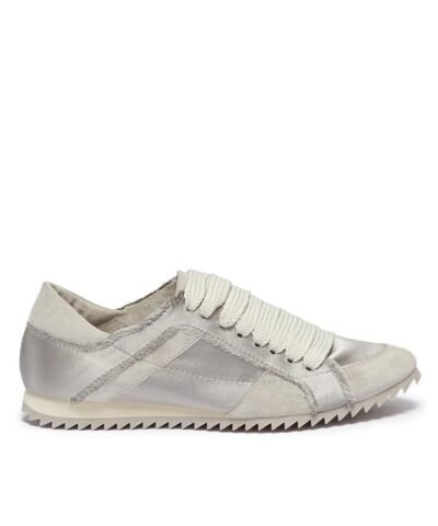 Pedro Garcia Cristina Frayed Satin Trainer
