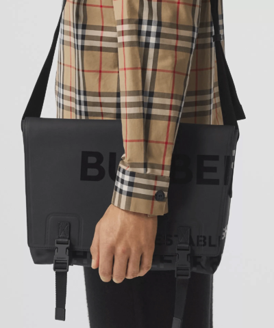 Burberry Horseferry Print Coated Canvas Messenger Bag