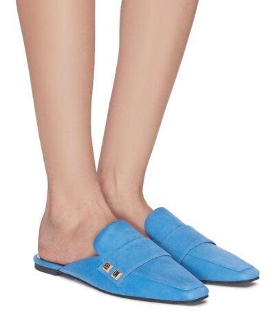 Stella Luna Stud Embellished Suede Slides