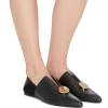 Mercedes Castillo 'Kelby' Metal Detail Leather Loafers