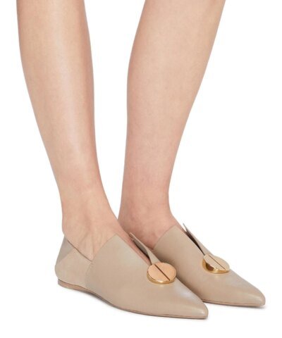 Mercedes Castillo 'Kelby' Metal Detail Leather Loafers