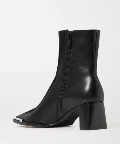 Alexander Wang Mascha Glossed-Leather Ankle Boots