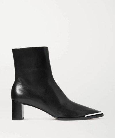 Alexander Wang Mascha Glossed-Leather Ankle Boots