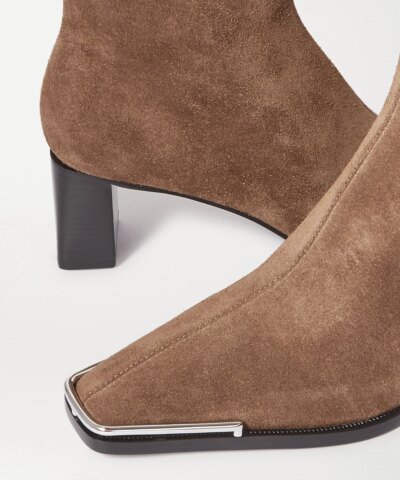 Alexander Wang Mascha Embellished Suede Ankle Boots