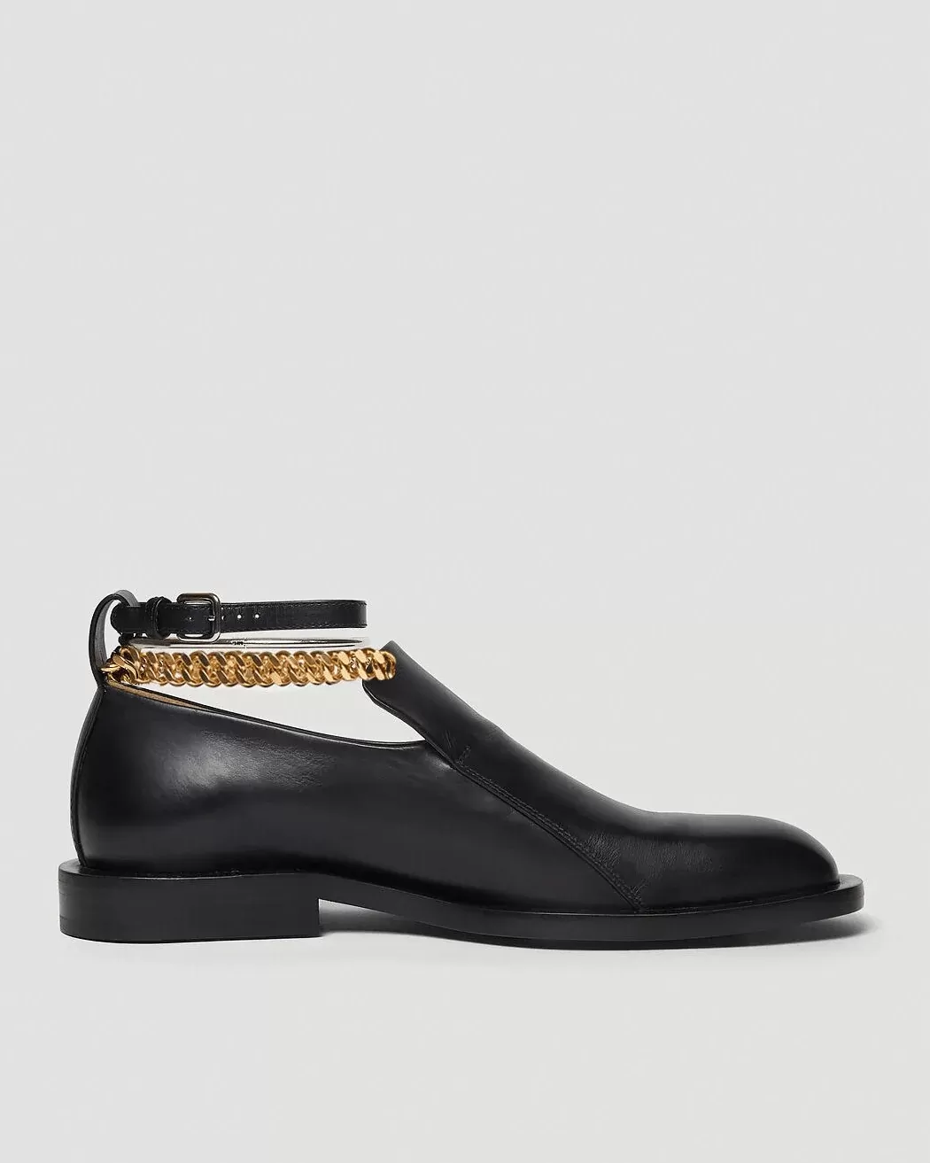 Jil Sander Anklet Loafers in Black