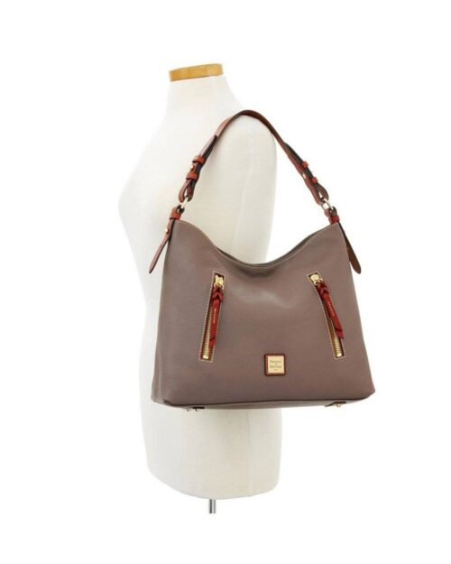 Dooney & Bourke Pebble Leather Cooper Hobo Shoulder Bag