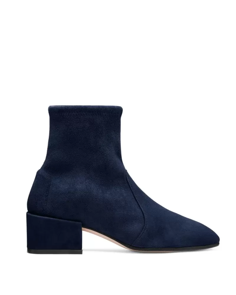 Stuart Weitzman The Allie Velvet Bootie, Blue