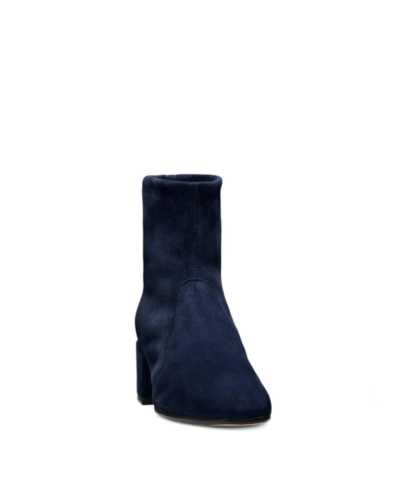 Stuart Weitzman The Allie Velvet Bootie, Blue
