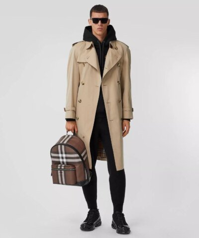 Burberry Check E-Canvas Backpack