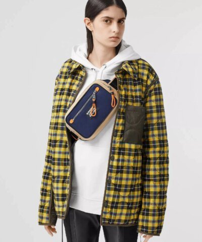 Burberry Logo Appliqué Two-tone ECONYL® Bum Bag