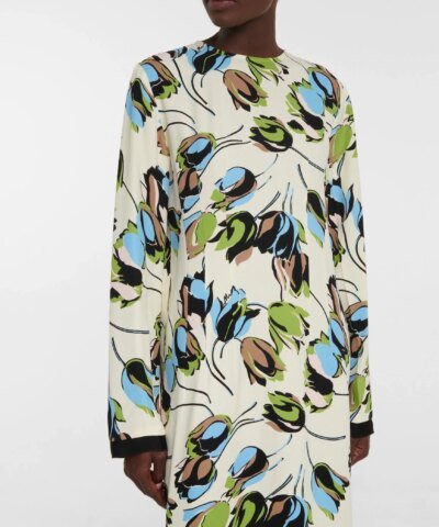 Marni Floral-Printed Midi Dress