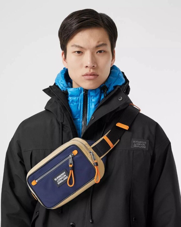 Burberry Logo Appliqué Two-tone ECONYL® Bum Bag