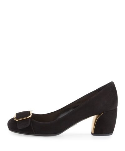 Prada Suede Buckle-Toe 55mm Pump
