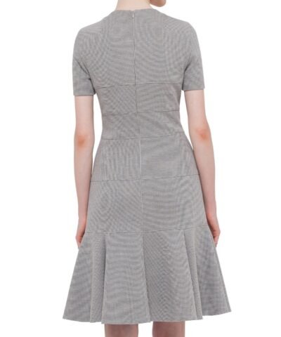 Akris Punto Women's Gray Short-sleeve Ribbed Jersey Dress