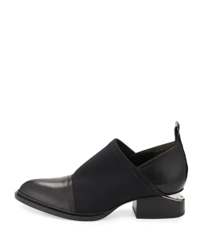 Alexander Wang Kori Stretch Neoprene & Leather Shoe, Black